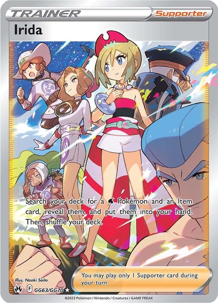 Crown Zenith Irida Pokémon card